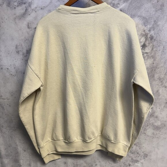 Vintage 90s Tenafly New Jersey Sweatshirt Adult XL White Crew Neck - Picture 2 of 16